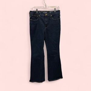 J. Crew indigo denim bootcut jeans long inseam sz 30 y2k style stretch